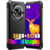 Blackview BL9000 PRO 5G Rugged Smartphone, 36GB+512GB Dimensity 8020 Android 14 Telefono Robusto, Termocamera+50MP, 8800mAh, 6.78 FHD+ 2.4K Cellulari Resistente IP68, 4G&5G,NFC,OTG,GPS, Nero