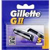 Gillette Lamette Di Ricambio Per Rasoio Da Uomo Gii, 5 Ricariche