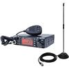 PNI CB Radio PNI ESCORT HP 9001 PRO ASQ regolabile, AM-FM, 12V / 24V, 4W + CB Antenna PNI Extra 40 con magnete, 30W, 26-30MHz, SWR 1.0, fibra di vetro