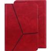 GLANDOTU Custodia per Lenovo Tab M10 Plus FHD 2020 (10,3 pollici) TB-X606F/X606X con penna e portapenne, ultra sottile, con funzione leggio in pelle PU per Lenovo Tab M10 Plus, colore rosso