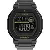 Timex Orologio da uomo Trend da 45 mm. cinturino in resina nera due pezzi, display digitale, cassa nera TW2V59800