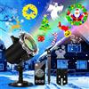 MOSSNDAR Decorazioni Halloween, Proiettore Halloween Natale Esterno Interno, 16HD Multi Festival Slides Luci Natale, Proiettore Fiocchi di Neve con Telecomando Timer Per Indoor Outdoor