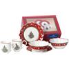 Villeroy & Boch Toy's Delight Set da Colazione, Set 6 Pezzi, Porcellana, Rosso, p/2, s6pz, 6 unità