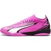 Puma Men Ultra Match It Soccer Shoes, Poison Pink-Puma White-Puma Black, 46.5 EU