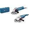 Bosch Professional Set di smerigliatrici angolari GWS 22-230 P + GWS 880 (in valigetta), blu