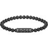 BOSS Jewelry Braccialetto di perline da uomo Collezione SPHERE METAL in Acciaio Inossidabile, Oro Giallo e Nero