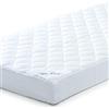 aqua-textil Soft Touch Materasso in gommapiuma, Microfibra, Bianco, Misure Speciali, 100 x 200 cm