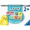Ravensburger - Gioco didattico - Loto - Baby animals - Un primo gioco educativo che unisce osservazione, associazione e memoria - A partire dai 2 anni - 24155