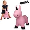 Jamara 460453 - Animale salterino Unicorno rosa con pompa - Sviluppa equilibrio e capacitá motorie, Robusta, Resistente, Facile da riporre