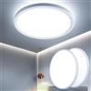 OTREN Plafoniera LED Soffitto, Lampada da Soffitto 6500K, Lampadario Bagno Rotonda per per Camera da Letto, Bagno, Cucina, Soggiorno, Ufficio, Balcone, Ø23CM（ Pack of 2