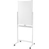LogiLink EO0063 - Lavagna bianca, scrivibile su 2 lati, 60 x 90 cm, su rotelle, telaio in alluminio