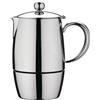 Café Stal Café Stål BEC-10M Bellux Collection-Caffettiera Espresso in Acciaio Inox 18/10 lucidato a Specchio, 10 Tazze
