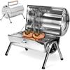 BBQ COLLECTION Barbecue Da Tavolo Con Griglia In Acciaio Inox Grill Carbonella Giardino Pic Nic