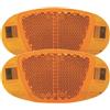 cyclingcolors 2X Riflettori Raggi Bicicletta Universale 60mm Arancione Catarifrangenti riflettore Ruota Bicicletta