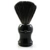 Edwin Jagger Pennello da Barba Medio, Setole Sintetiche Nere, Manico in Plastica Nero