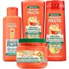 Garnier Fructis Ripara e Rinforza Keratin Filler Trattamento Cheratina Riparatrice 200ml + Balsamo Riparazione Profonda 200ml + Shampoo Capelli Danneggiati 250ml + Hair Bomb Keratin Maschera 320ml
