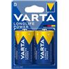 VARTA TORCIA D LONGLIFE POWER VARTA - BLISTER 2 BATTERIE LR20/MN1300-VAR4920121412