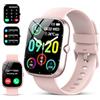 CASCHO Smartwatch Donna,1.91 Orologio Smartwatch,con Effettua/Risposta Chiamate,100+ modalità Sportive con Sonno/Cardiofrequenzimetro,SpO2,Fitness Tracker,Contapassi,IP68 Impermeabile smart watch(rosa)
