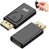 KARELLS Adattatore DisplayPort a HDMI 4K, 2 Pezzi Displayport Maschio HDMI Femmina, Adattatore DisplayPort a HDMI, 4K DP a HDMI Adattatore Displayport, per HDTV, Monitor, Proiettori, Portatili