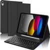 WINCHKING Tastiera per iPad A16 11/10 Generazione (2025/2022), Cover con Tastiera per iPad 11 Gen 11 Pollici/10 Gen 10.9 Pollici, Bluetooth Magnetica QWERTY Keyboard, Custodia con Portapenna, Nero
