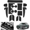GAFAT Compatibile con Hyundai Kona SX2 EV Elettrico 2024 2025 2026 Tappetini Antiscivolo, Kona 2025 EV Tappetino in Gomma per Console Centrale, Cuciture Porte [Non per Benzina & Hybrid] (Nero)