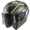 Shark Casco moto Shark EVO ES YARI Mat AYS, Grigio/Giallo, XS