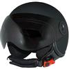 Protectwear Casco Protettivo con Visiera Integrata, H730-SM Nero, Taglia S
