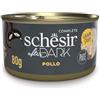 Schesir After Dark, Filetti di Pollo in Patè, Alimento Umido Completo per Gatti, in Lattina, Grain Free, Alto Contenuto di Proteine, Fonte di Idratazione, 12 x 80 g