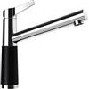SCHOCK Rubinetto da cucina SC-510 Puro - Rubinetto a bassa pressione CRISTADUR con beccuccio fisso e attacchi standard
