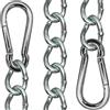 KLIFFHÄNGER Catena di Sospensione con Due moschettoni per sedie sospese, poltrone sospese e amache | Diverse Lunghezze (Catena 99 cm)