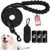 COZYPETS Guinzaglio per cani - Guinzaglio per cani da 1,5 m con manico imbottito e riflettente, include 3 sacchetti per cacca e dispenser - durevole e confortevole. Guinzaglio base Cane piccolo, medio