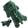 Biniveil Felpa con cappuccio per cani dinosauro | Felpe con cappuccio dinosauro cane gatto - Vestiti per animali morbidi e caldi Costume divertente per cane, gatto
