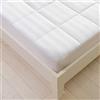 Sancarlos Coprimaterasso reversibile, in tessuto, per letto da 105 cm, colore: bianco
