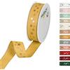 Halbach Seidenbänder 295 Nastro natalizio in poliestere color miele, 25 mm x 18 m