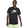 NIKE M NSW Tee Alt Brand Mark 12mo, T-Shirt Uomo, Black/(Lt Photo Blue), M