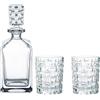 Nachtmann Spiegelau & Nachtmann 101095 - Set di 3 bicchieri da whisky, decanter, + 2 bicchieri da whisky Bossa Nova, in cristallo
