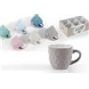 GICOS IMPORT EXPORT SRL Set 6 tazzine Tazze caffè Colori Assortiti Colazione capienza 90 CC Senza piattino SIZ-811647
