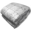 Home Tresor - Trapunta Piumino Invernale, Copriletto Piazza e Mezza Imbottito Pesante in Calda Microfibra Ultra Soffice Fantasia Stampata Geometrica Grigia Dis.10
