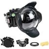 HolaFoto Seafrogs Custodia subacquea per Sony A7C II / A7CR con porta dome WA005B, [40M/130FT] Custodia impermeabile per Sony Alpha 7C II A7CR con FE 28-60 mm F4-5,6, E 10-18mm F4 OSS