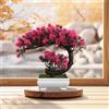 AIZHAZHA Bonsai Finto, Bonsai Artificiale Realistico, Pianta Finta da Interno Bonsai, Albero Bonsai Artificiale, Piantina Finta Decorativa, per Tavolo Scrivania Soggiorno Mensole Balcone Ufficio