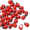 YIEUR Confezione da 200 Mini Decorazioni in Legno Coccinella, Decorazioni autoadesive Piccole Coccinelle in Legno per Baby Shower Costume Fai da Te Scrapbooking Ciondolo Decorazione Cappello da Paret
