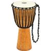 Meinl Percussion HDJ4-L, Djembe in legno, Serie Headliner/Nile, Tiraggio a Corde, Diametro 12, 30.48 cm, Misura grande, Marrone