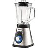 Girmi FR91 Frullatore Frantuma Ghiaccio, Alta Potenza 700W, 2 Velocità con Pulse, Capacità 1.5 Litri, 6 Lame INOX, Bicchiere Graduato in Vetro, Corpo Inox