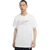 Nike M NSW Tee Blk + SWSH ESSNTLS, T-Shirt Uomo, White/Black/(University Red), S