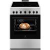 Electrolux LKR620002X - Cucina con Forno Elettrico, N° 4 Fuochi, 60x60 cm, Inox