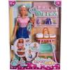 Simba 105733706 - Set da gioco Steffi LOVE Neonato - Steffi LOVE si prende cura del suo bambino, tra cui culla, vasca, vasino e altri accessori, 29 cm, dai 3 anni