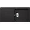 Schock Lavandino da cucina 100 x 50 cm Formhaus D-100L Onyx - CRISTALITE Lavello da 60 cm di larghezza sotto mobiletto, FOMD100LAGON