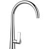 Schock 521000CHR Rubinetto da Cucina GOTA, Cromato, ad Alta Pressione, con erogatore Fisso e attacchi Standard, Cromo, Piccolo