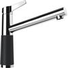 SCHOCK Rubinetto da cucina SC-510 Magma - Rubinetto a bassa pressione CRISTADUR con scarico fisso e attacchi standard