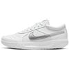 Nike NikeCourt Zoom Lite 3, Sneaker Donna, White/Metallic Silver, 38.5 EU